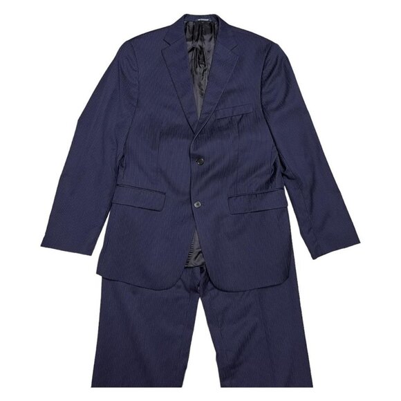 Hart Schaffner Marx Navy Blue Suit - Picture 5 of 12